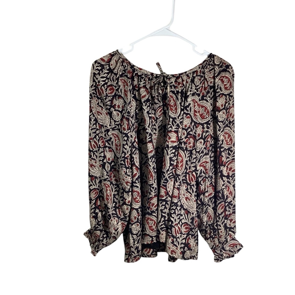Emerson Fry India Collection Paisley Print Women's Top